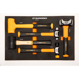 GearWrench GWH5PCMS Mixed Hammer Set in Foam Storage Tray (5 Piece) - 4