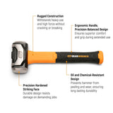 GearWrench GWHFDRL48 48 oz Drilling Hammer with Fiberglass Handle - 2