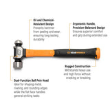 GearWrench GWHFGBP32 32 oz Ball Pein Hammer with Fiberglass Handle - 2
