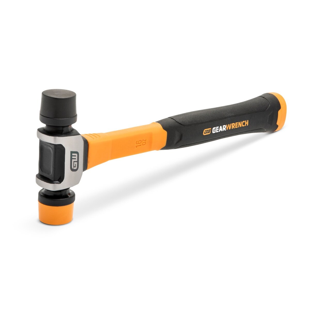 GearWrench GWHST16 16 oz Soft Face Hammer with Steel Handle Non Marring Replaceable Tips - 5