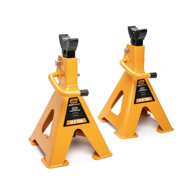 GearWrench GWJS12T 12 Ton Ratcheting Jack Stand - 2 Per Pack