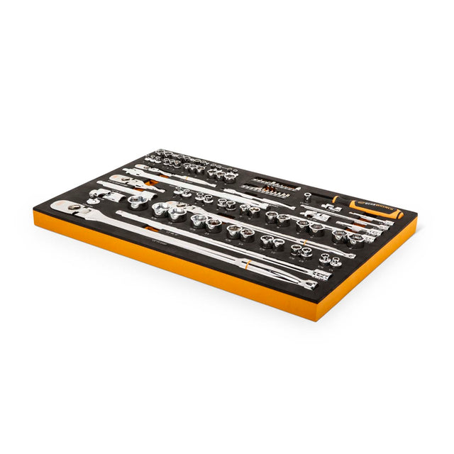 GearWrench GWMS120CBMTS 120XP 1/4 in 3/8 in 1/2 in Drive Mechanics Tool Set in Foam Tray (89 Piece)