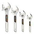 GearWrench GWMSAJW01 6" to 12" Chrome Adjustable Wrench Set with EVA Foam Storage Tray (4 Piece)