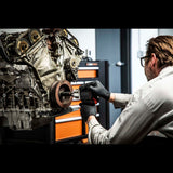 GearWrench GWMSISKHMM 3/8 in and 1/2 in Drive 6 Point Metric Standard and Deep Hi-Viz Impact Socket Set with Foam Storage Tray 20.25 in x 13.5 in x 2.0 in (68 Piece) - 7