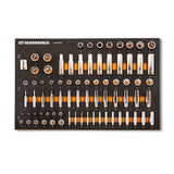 GearWrench GWMSSKTHMM Hi-Viz Metric Chrome Socket Set with Foam Tray 1/4 in 3/8 in 1/2 in Drive (77 Piece) - 4