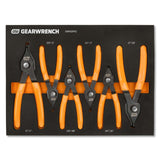 GearWrench GWMSSRP03 Push Button Convertible Snap Ring Pliers Set with Foam Storage Tray (6 Piece) - 6