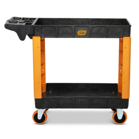 GearWrench GWPSCS 40" 2-Shelf Heavy Duty Utility Cart with Locking Casters