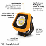 GearWrench GWSL2000 2000 Lumens Rechargeable Shop Light - 2