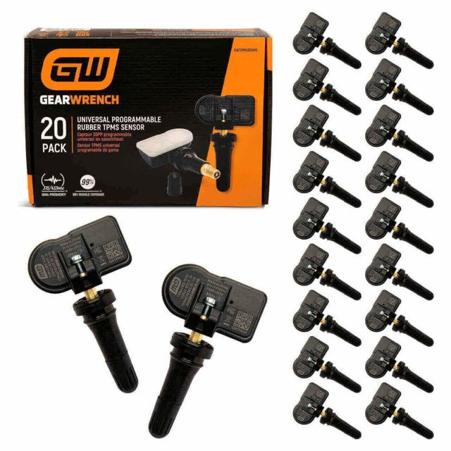 GearWrench GWTPMSR20PK Universal Programmable Rubber TPMS Sensor (20 Pack)
