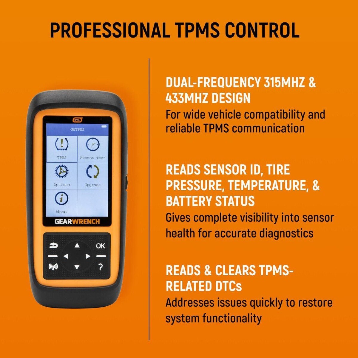 GearWrench GWTPMS Universal Tire Pressure Monitoring System Programming and Diagnostic Tool - 3