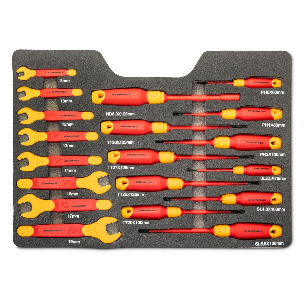 GearWrench GWVDE39 VDE Insulated Tool Set Rated 1000V with Blow Mold Case (39 Piece Set) - 4