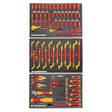 GearWrench GWVDE72 VDE Insulated 1/4" and 3/8" Drive Tool Set for Electrical Work (72 Piece Set)