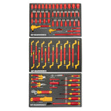 GearWrench GWVDE72 VDE Insulated 1/4" and 3/8" Drive Tool Set for Electrical Work (72 Piece Set)
