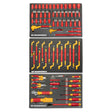 GearWrench GWVDE72 VDE Insulated 1/4" and 3/8" Drive Tool Set for Electrical Work (72 Piece Set)