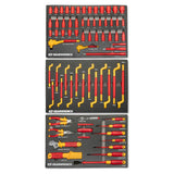 GearWrench GWVDE72 VDE Insulated 1/4" and 3/8" Drive Tool Set for Electrical Work (72 Piece Set)