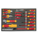 GearWrench GWVDE72 VDE Insulated 1/4" and 3/8" Drive Tool Set for Electrical Work (72 Piece Set) - 4
