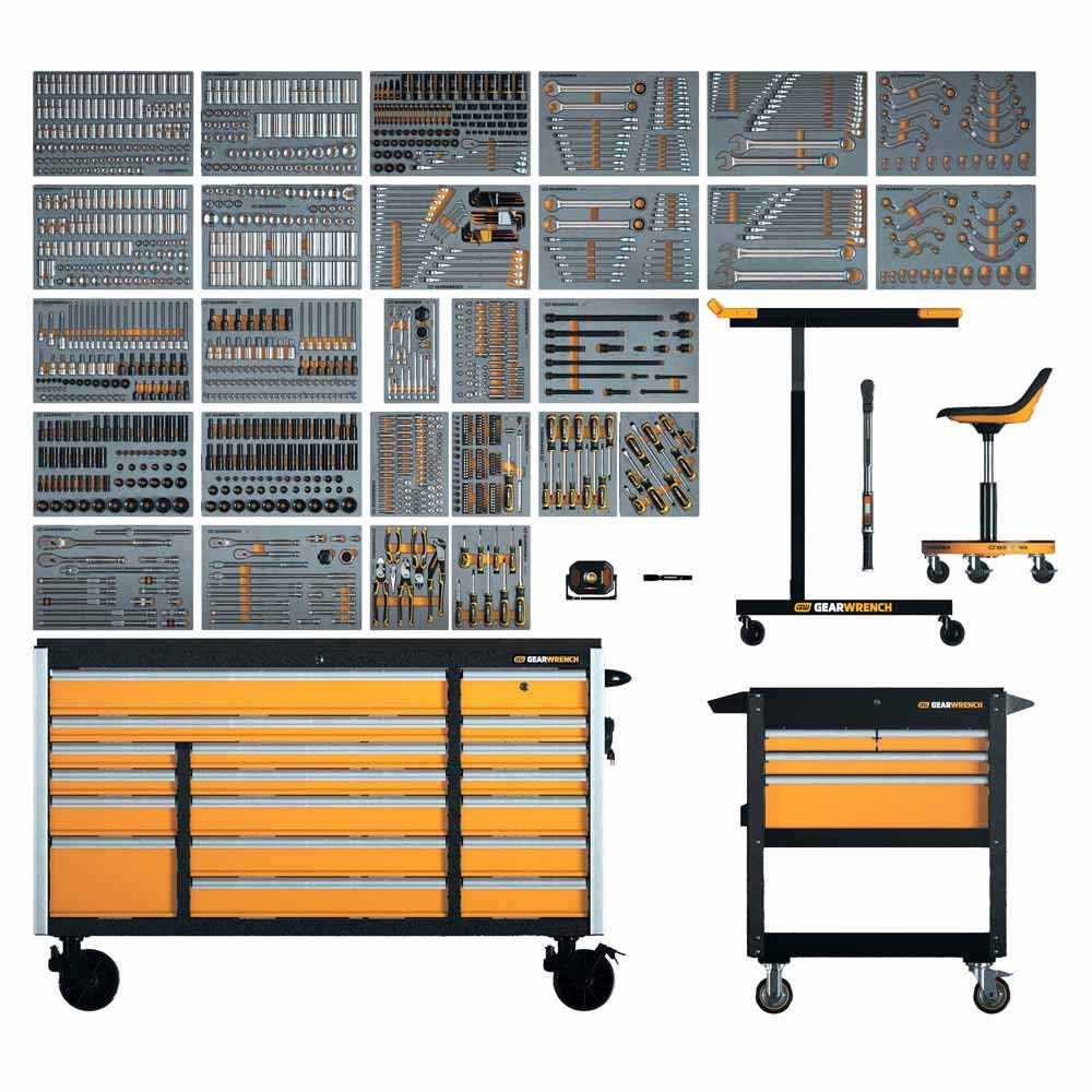 GearWrench MEGAMOD1268 1268-Piece Master Technician Set in Modular Trays with Storage - 11