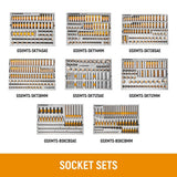 GearWrench MEGAMOD1858 1858 Piece Mechanics Tool Set with Modular Foam Trays Tool Storage and Shop Equipment (1 Set) - 5