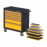 GearWrench MEGAMOD358 358 Piece MEGAMOD Metric Mechanics Tool Set in Modular Foam Trays with Rolling Cabinet
