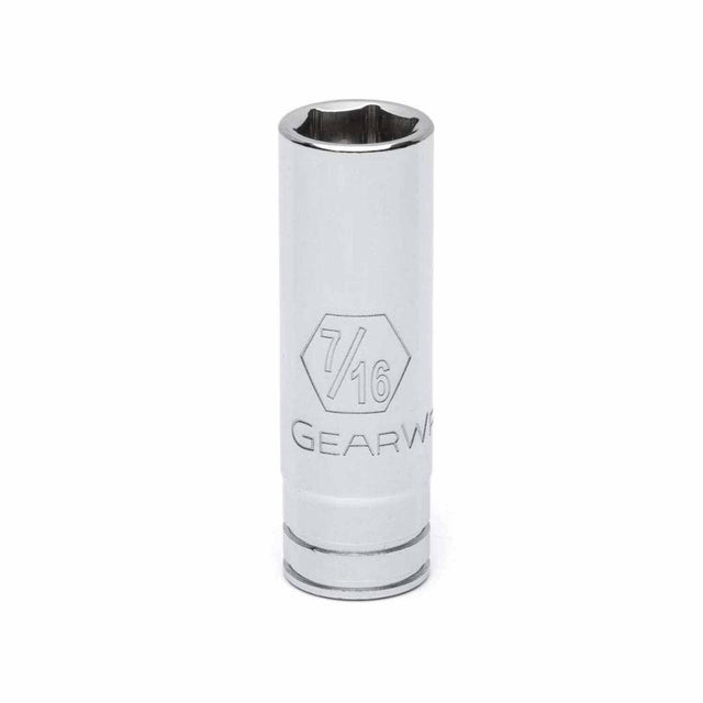 Gearwrench 80122D 1/4" Drive 6 Point Deep SAE Socket 7/16"