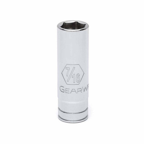 Gearwrench 80122D 1/4" Drive 6 Point Deep SAE Socket 7/16"