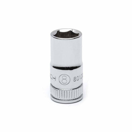 Gearwrench 80130 1/4" Drive 6 Point Standard Metric Socket 8mm