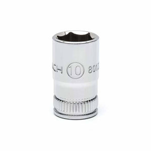Gearwrench 80132 1/4" Drive 6 Point Standard Metric Socket 10mm