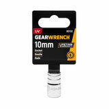 Gearwrench 80132 1/4" Drive 6 Point Standard Metric Socket 10mm - 2