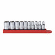 Gearwrench 80303 10 Pc. 1/4" Drive 6 Point Standard SAE Socket Set