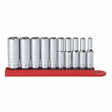 Gearwrench 80305 10 Pc. 1/4" Drive 6 Point Deep SAE Socket Set