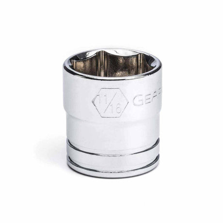 Gearwrench 80357 3/8" Drive 6 Point Standard SAE Socket 11/16"