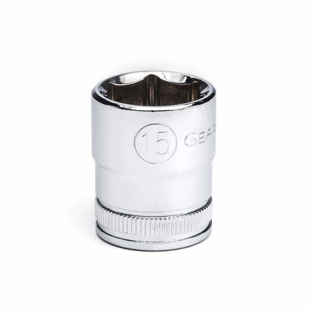 Gearwrench 80383 3/8" Drive 6 Point Standard Metric Socket 15mm