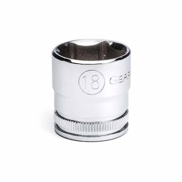 Gearwrench 80386 3/8" Drive 6 Point Standard Metric Socket 18mm