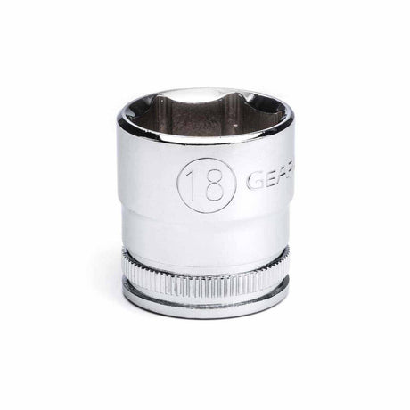 Gearwrench 80386 3/8" Drive 6 Point Standard Metric Socket 18mm