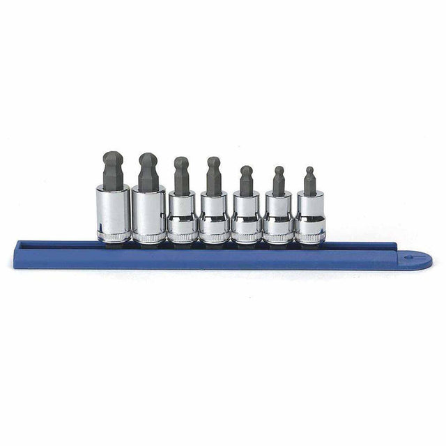 Gearwrench 80587 7 Pc. 3/8" Drive Ball End Hex Bit Metric Socket Set