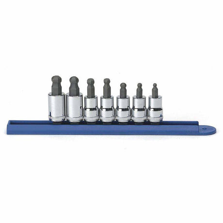 Gearwrench 80587 7 Pc. 3/8" Drive Ball End Hex Bit Metric Socket Set