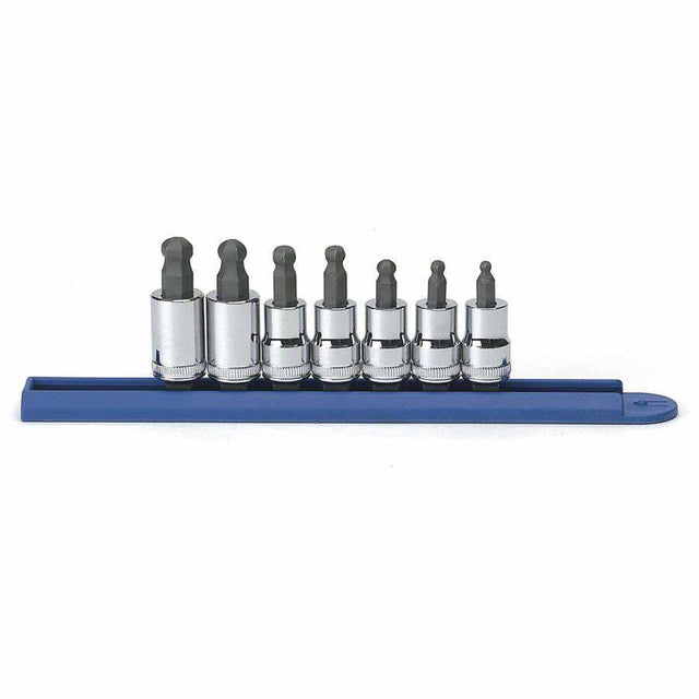 Gearwrench 80587 7 Pc. 3/8" Drive Ball End Hex Bit Metric Socket Set