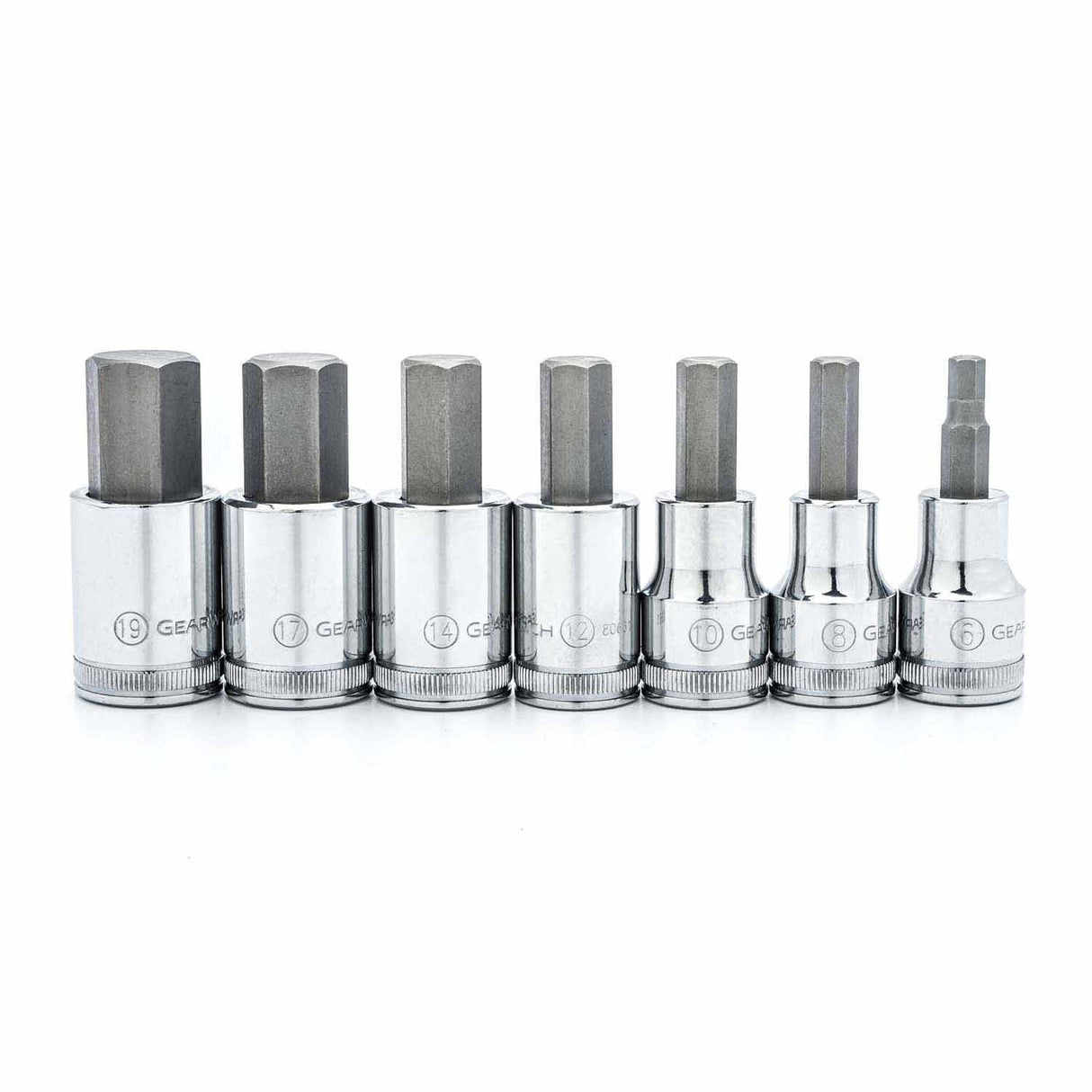 Gearwrench 80720 7 Pc. 1/2" Drive Hex Bit Metric Socket Set