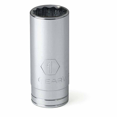 Gearwrench 80795 1/2" Drive 12 Point Deep SAE Socket 1"