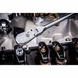 Gearwrench 81210T 3/8" Drive 90-Tooth Dual Material Flex Head Teardrop Ratchet - 4