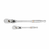 GearWrench 81274T 2 Pc. 1/4" & 3/8" Drive 90-Tooth Locking Flex Head Teardrop Ratchet Set