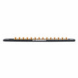 Gearwrench 83126 1/4" Drive Magnetic Socket Rail with 14 Clips