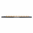 Gearwrench 83126 1/4" Drive Magnetic Socket Rail with 14 Clips