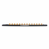 Gearwrench 83126 1/4" Drive Magnetic Socket Rail with 14 Clips