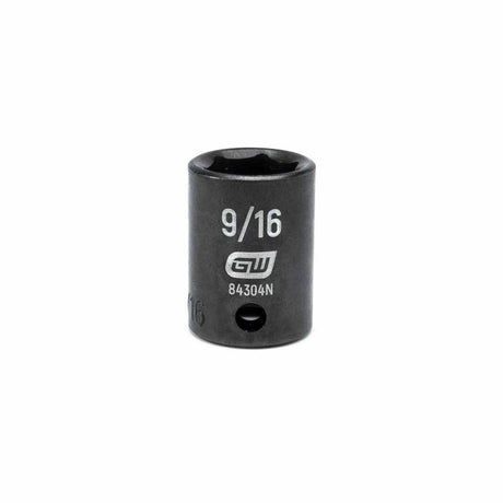 Gearwrench 84304N 3/8" Drive 6 Point Standard Impact SAE Socket 9/16"