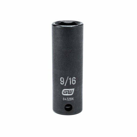 Gearwrench 84326N 3/8" Drive 6 Point Deep Impact SAE Socket 9/16"