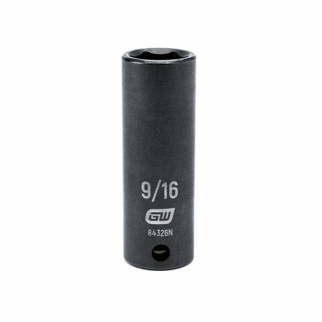 Gearwrench 84326N 3/8" Drive 6 Point Deep Impact SAE Socket 9/16"