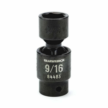Gearwrench 84483 3/8" Drive 6 Point Standard X-Core Pinless Impact Universal SAE Socket 9/16"