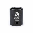 Gearwrench 84536N 1/2" Drive 6 Point Standard Impact Metric Socket 24mm
