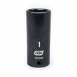 Gearwrench 84556N 1/2" Drive 6 Point Deep Impact SAE Socket 1"